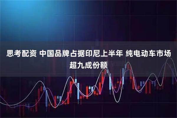 思考配资 中国品牌占据印尼上半年 纯电动车市场超九成份额